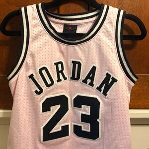 Jordan Pink and Black Basketball Jersey